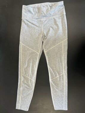 Joy Lab Light Grey Leggings with White Seam-Detail